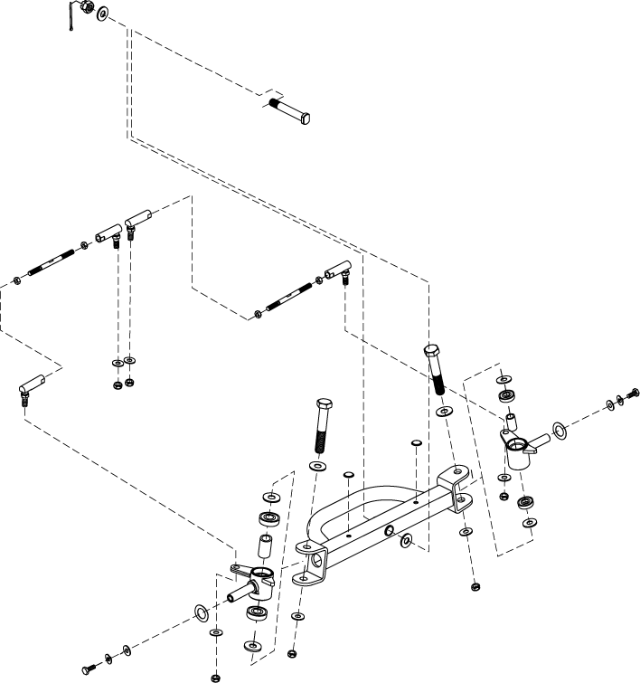 Pride Go Go Sport - AXLE ASSY FRONT - 4 WHEEL