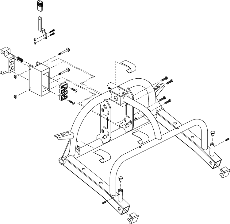 Pride Go Go Sport - FRAME ASSY REAR NO LIGHT - 4 WHEEL