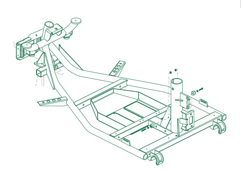 Pride - FRAME ASSY FRONT 10 INCH 4WHEEL EZ TURN
