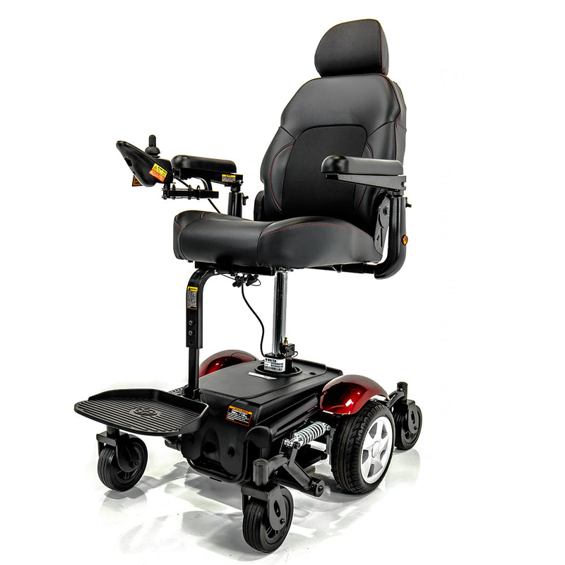 Merits Vision Sport P326D Mid-Wheel Drive Power Wheelchair with Power Elevating Seat
