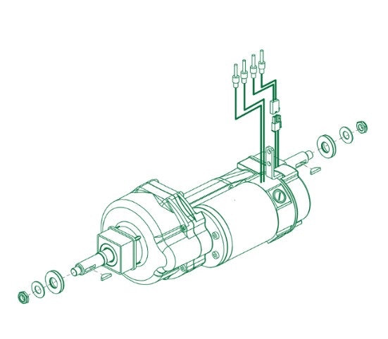 Pride - FEISHEN T2 MOTOR ASSY WITH MOUNTING HARDWARE YONGXU BRAKE