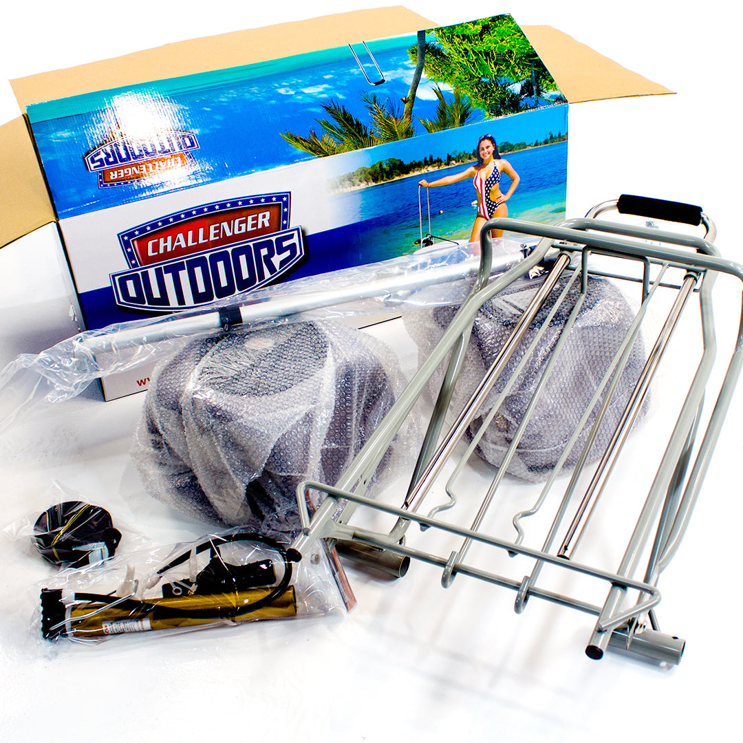 Chariot de plage pliable Challenger Mobility avec grandes roues ballon