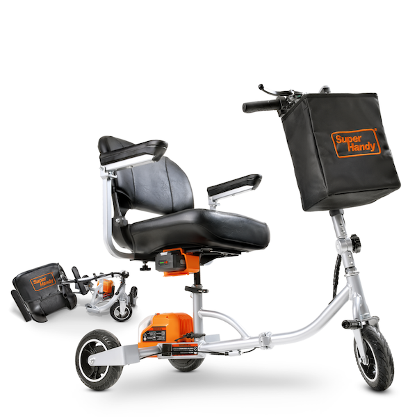 Patinete de movilidad plegable de 3 ruedas SuperHandy Passport Plus