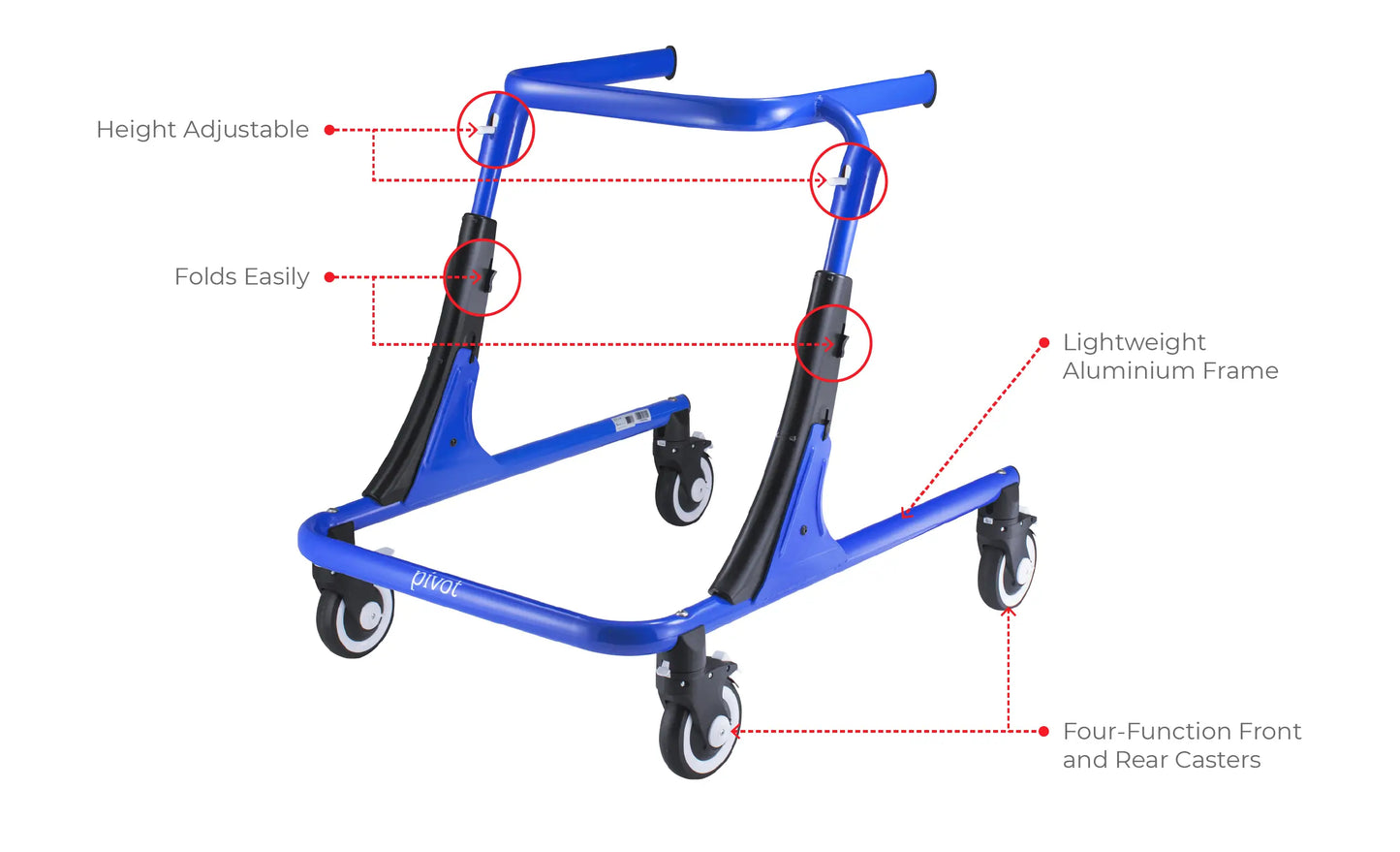 Entrenador de marcha Circle Specialty Pivot para niños