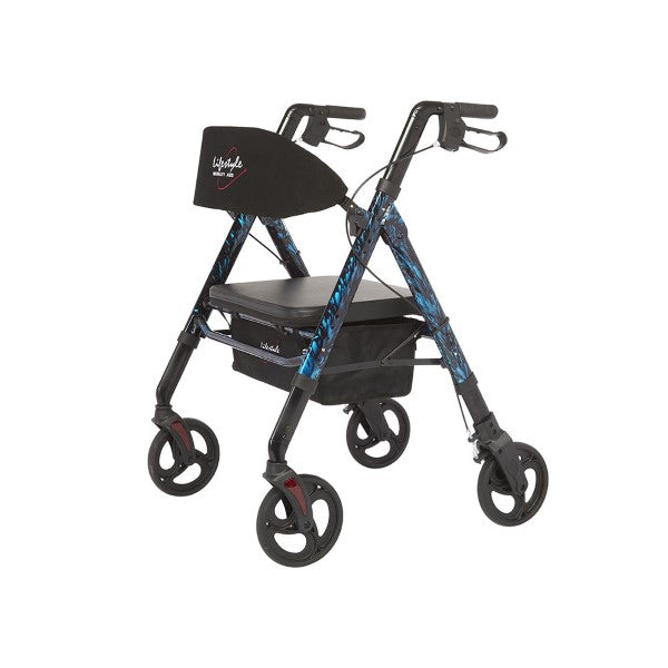 Déambulateur bariatrique à 4 roues en aluminium Regal 850U de Rhythm Healthcare