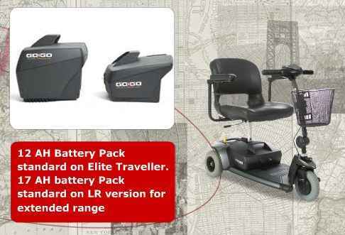 Pride Go Go Scooter 18AH Battery Box with Magnetic Charging- BAT2305242