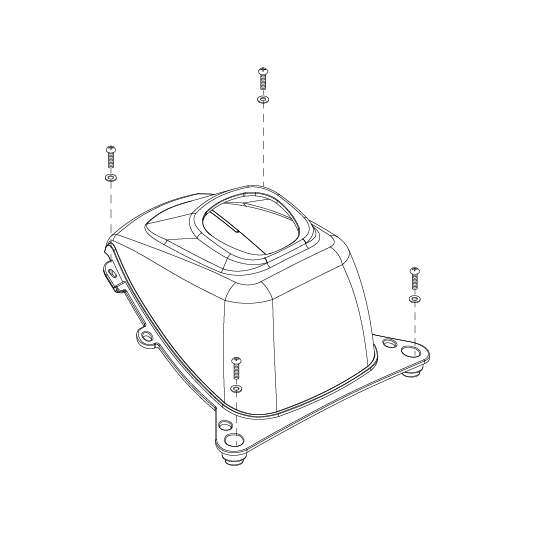 Pride - SHROUD ASSY FRONT WHEEL COVER CANDY APPLE RED 3 WHEEL