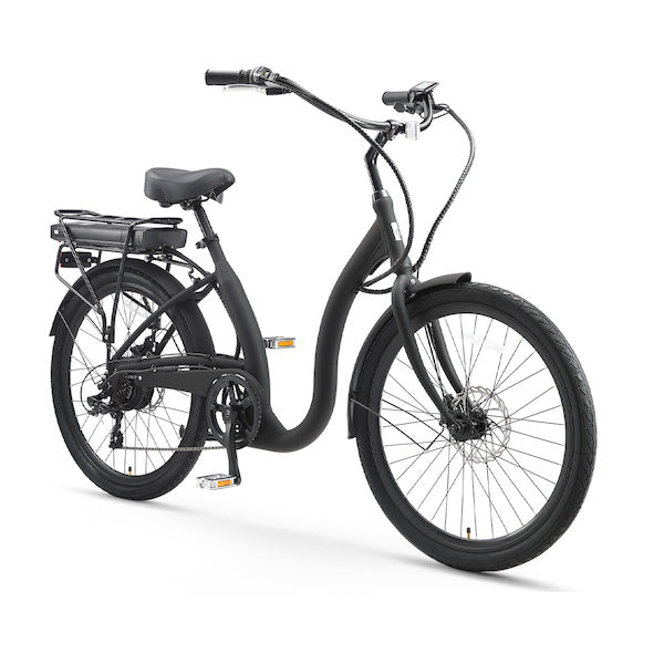 sixthreezero Simple Step-Thru Men's 7-Speed 500W Electric Bicycle
