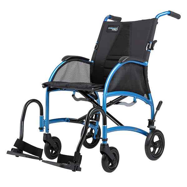 Strongback Ergonomic Transport Wheelchair-1012AB-20-Open Box Return
