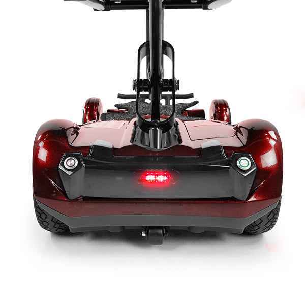 EV Rider Transport 4AF 4-Wheel Auto Folding Mobility Scooter Red