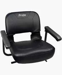 20"x18" SEAT,ASSY,MOLDED PLASTIC,BLACK,VINYL,20"W,18"D,16"H,W/SEAT FRAME,EMBROIDERED PRIDE LOGO- SET1909617
