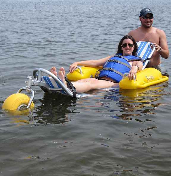 WaterWheels by Access Rec Floating Beach Wheelchair