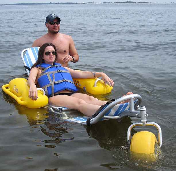 WaterWheels by Access Rec Floating Beach Wheelchair