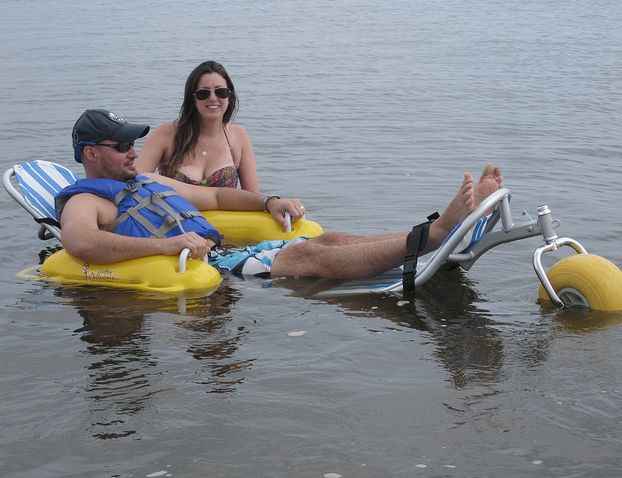 WaterWheels by Access Rec Floating Beach Wheelchair