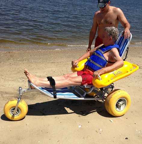 WaterWheels by Access Rec Floating Beach Wheelchair