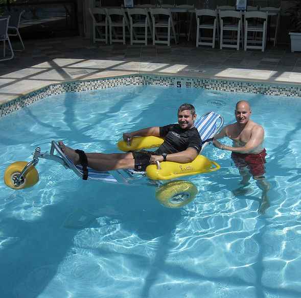 WaterWheels by Access Rec Floating Beach Wheelchair