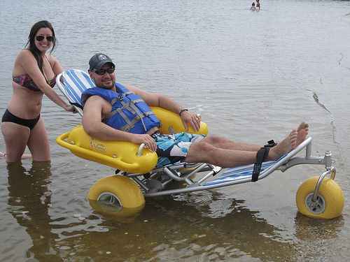 WaterWheels by Access Rec Floating Beach Wheelchair
