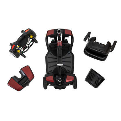 Pride S54LXLIT GoGo Endurance Li 4 Wheel Travel Mobility Scooter