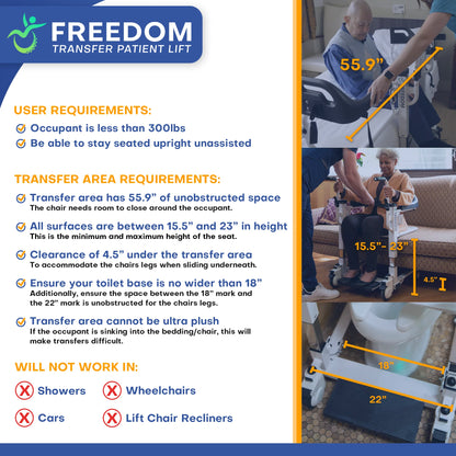 Freedom Patient Transfer Lift - Standard Version