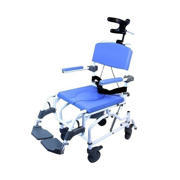 Silla de transporte para ducha Healthline EZee Life 155, inodoro, inodoro, asiento de 15 pulgadas