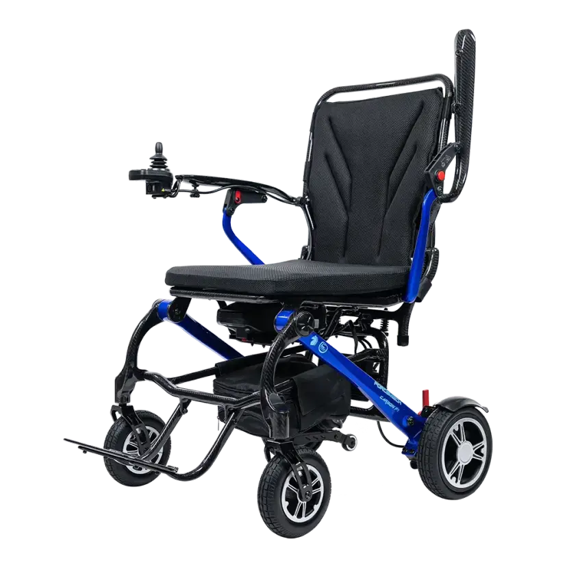 Fauteuil roulant électrique pliable et léger en fibre de carbone Pride Jazzy Carbon