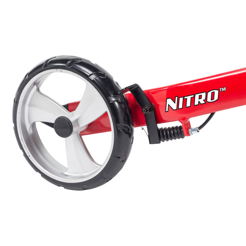 Andador de aluminio Drive Nitro RTL10266 con ruedas de 10"