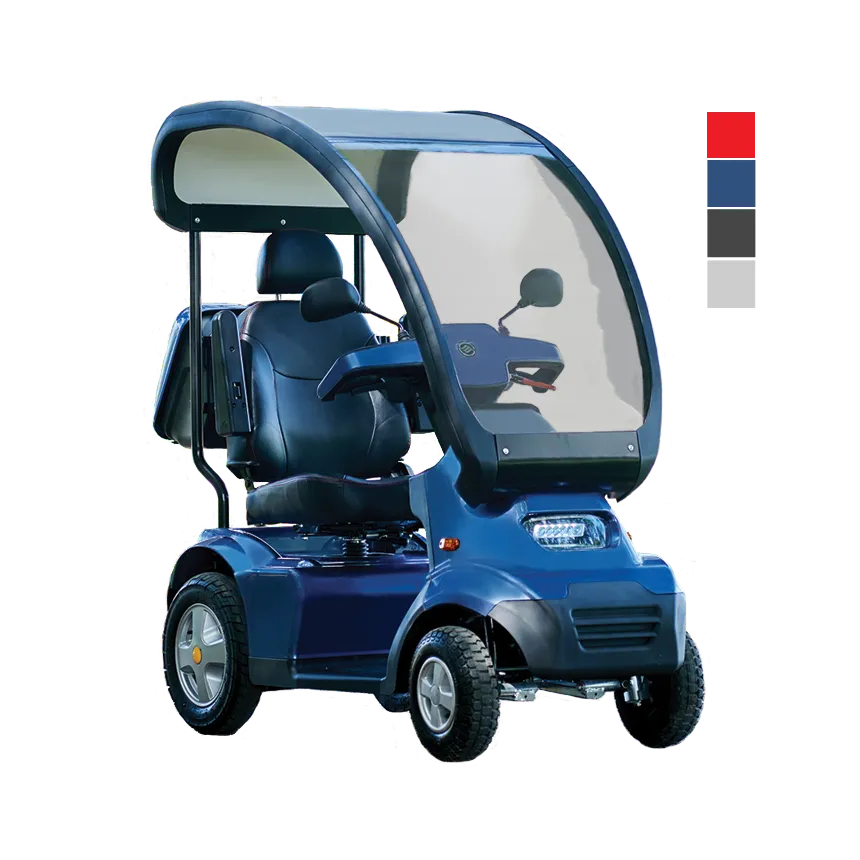 Afikim Afiscooter C4 4 Wheel Mobility Scooter (FTC457)-Blue Canopy