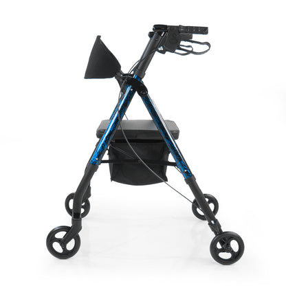 Rhythm Healthcare Royal Universal-807U- Aluminum 4 Wheel Rollator with Universal Height Adjustment