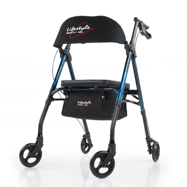 Rhythm Healthcare Royal Universal-807U- Aluminum 4 Wheel Rollator with Universal Height Adjustment