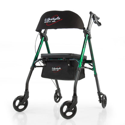 Rhythm Healthcare Royal Universal-807U- Aluminum 4 Wheel Rollator with Universal Height Adjustment