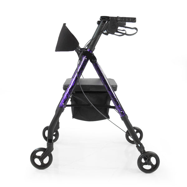 Rhythm Healthcare Royal Universal-807U- Aluminum 4 Wheel Rollator with Universal Height Adjustment