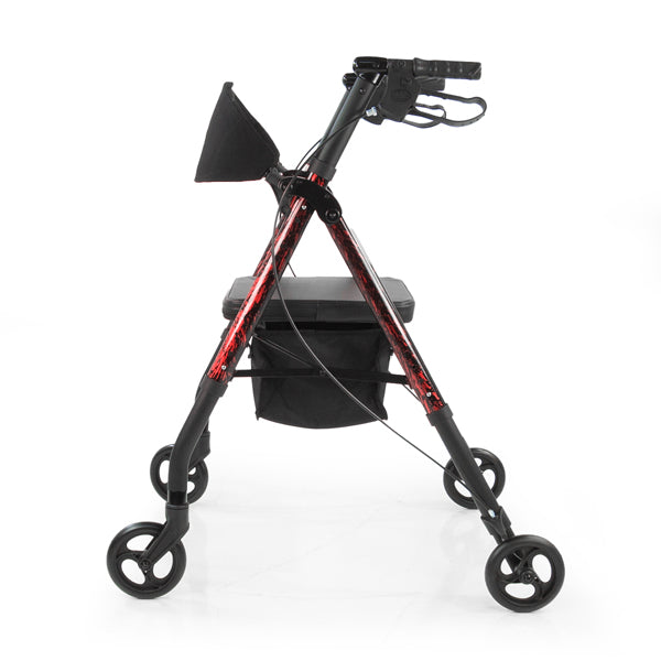 Déambulateur à 4 roues en aluminium Rhythm Healthcare Royal Universal-807U avec réglage universel de la hauteur