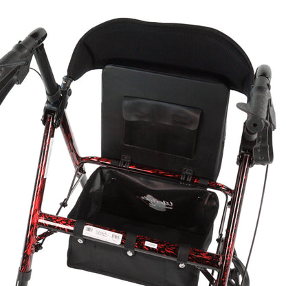 Rhythm Healthcare Royal Universal-807U- Aluminum 4 Wheel Rollator with Universal Height Adjustment