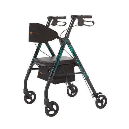Rhythm Healthcare Royal Universal-807U- Aluminum 4 Wheel Rollator with Universal Height Adjustment