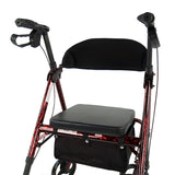Rhythm Healthcare Royal Deluxe 812U Universal Aluminum 4 Wheel Rollator with Universal Height Adjustment