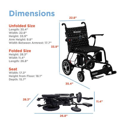 Journey Air Elite Ultra Lightweight Folding Power Wheelchair