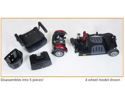 Golden GB121B-STD Standard Buzzaround XL 3 Wheel Travel Mobility Scooter