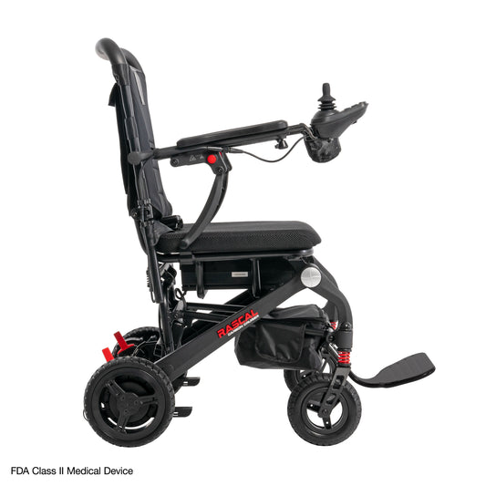 Silla de ruedas eléctrica de viaje plegable y ligera de fibra de carbono Pride Jazzy Carbon