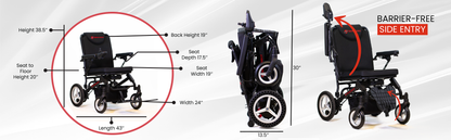 Travel Buggy DASH Ultra Lite Folding Travel Power WheelChair