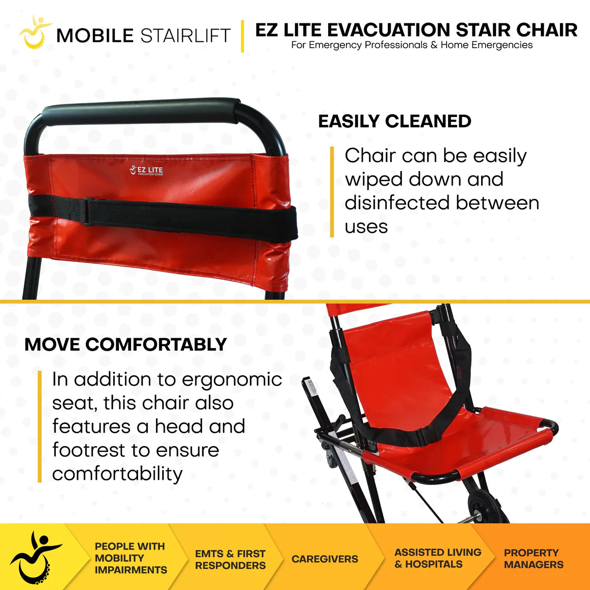 EZ LITE Evacuation Stair Chair