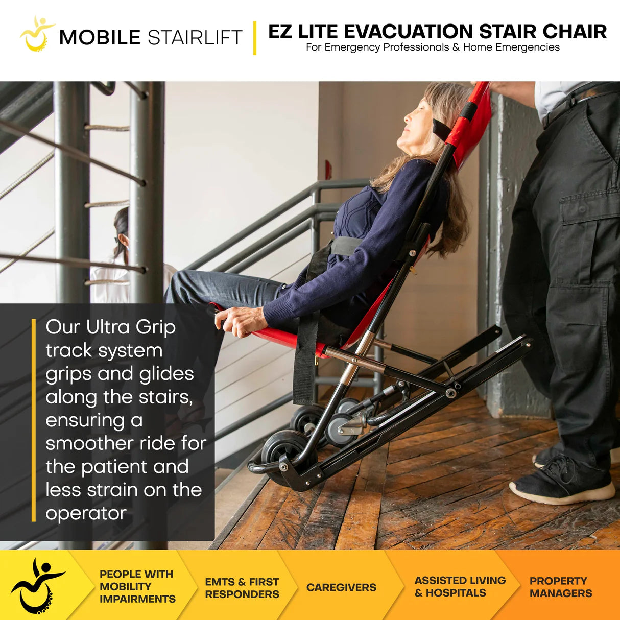 EZ LITE Evacuation Stair Chair