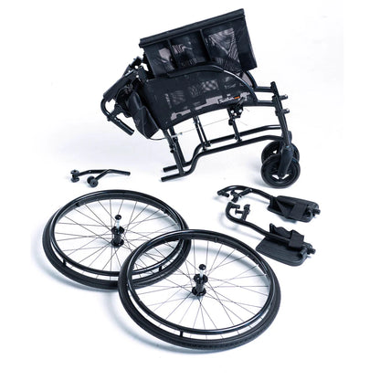 Feather Heavy Duty Wheelchair (Only 15 lbs. with wheels removed!)