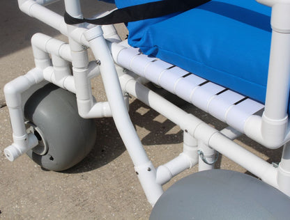 Healthline WheelEEZ® Rear Swivel Beach Wheelchair w/balloon wheels