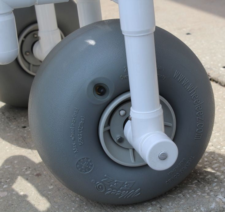 Healthline WheelEEZ® Rear Swivel Beach Wheelchair w/balloon wheels