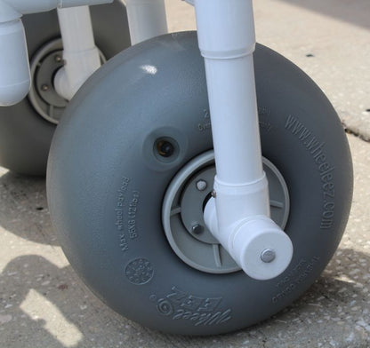 Healthline WheelEEZ® Rear Swivel Beach Wheelchair w/balloon wheels