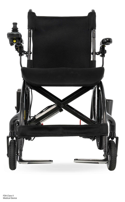 Pride Jazzy Carbon 27 Ultra Light Power Wheelchair-Black Cherry