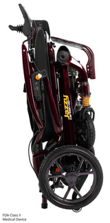 Pride Jazzy Carbon HD Ultra Light Heavy Duty Power Wheelchair (Blue Sky)