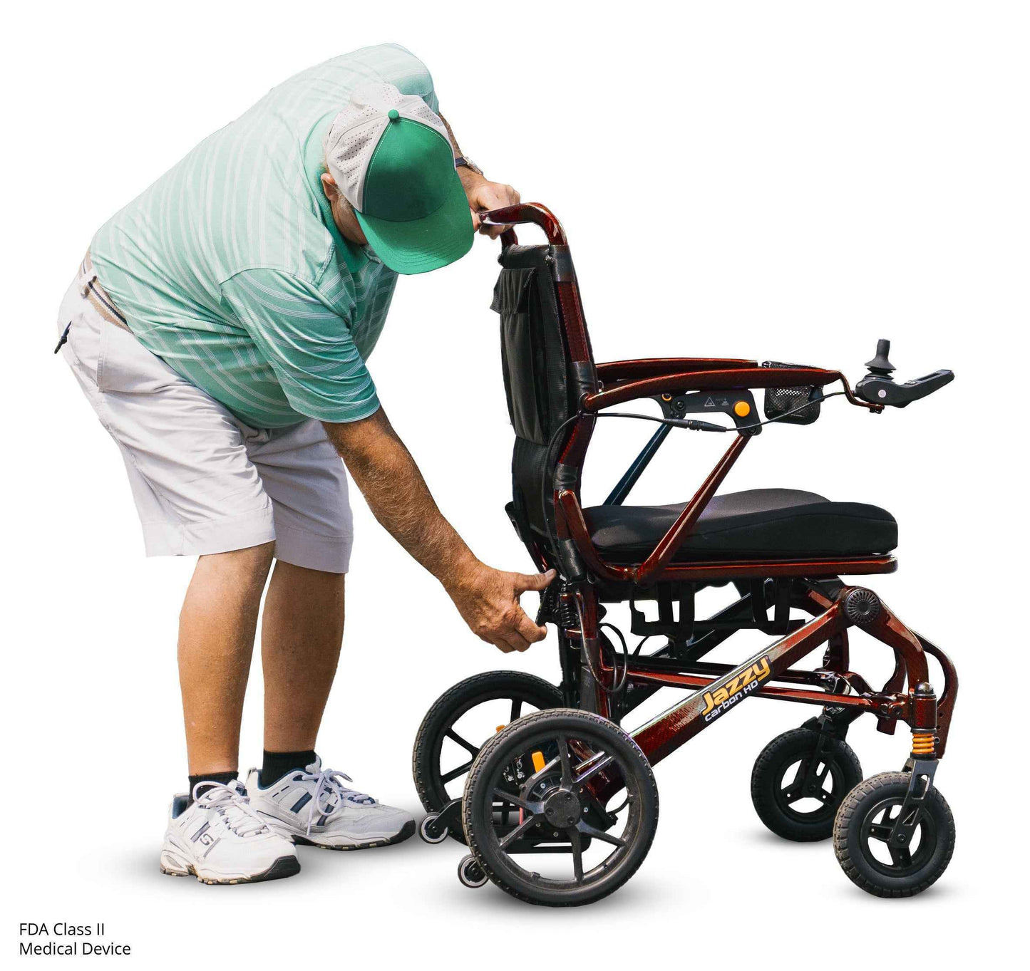 Pride Jazzy Carbon HD Ultra Light Heavy Duty Power Wheelchair (Blue Sky)