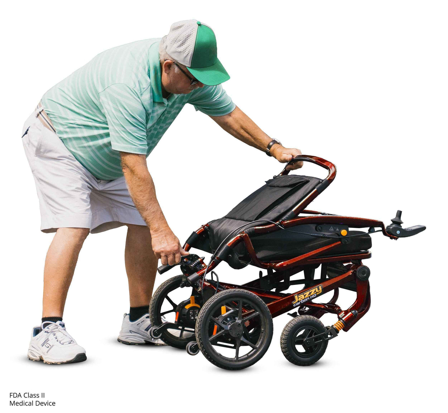 Pride Jazzy Carbon HD Ultra Light Heavy Duty Power Wheelchair (Blue Sky)