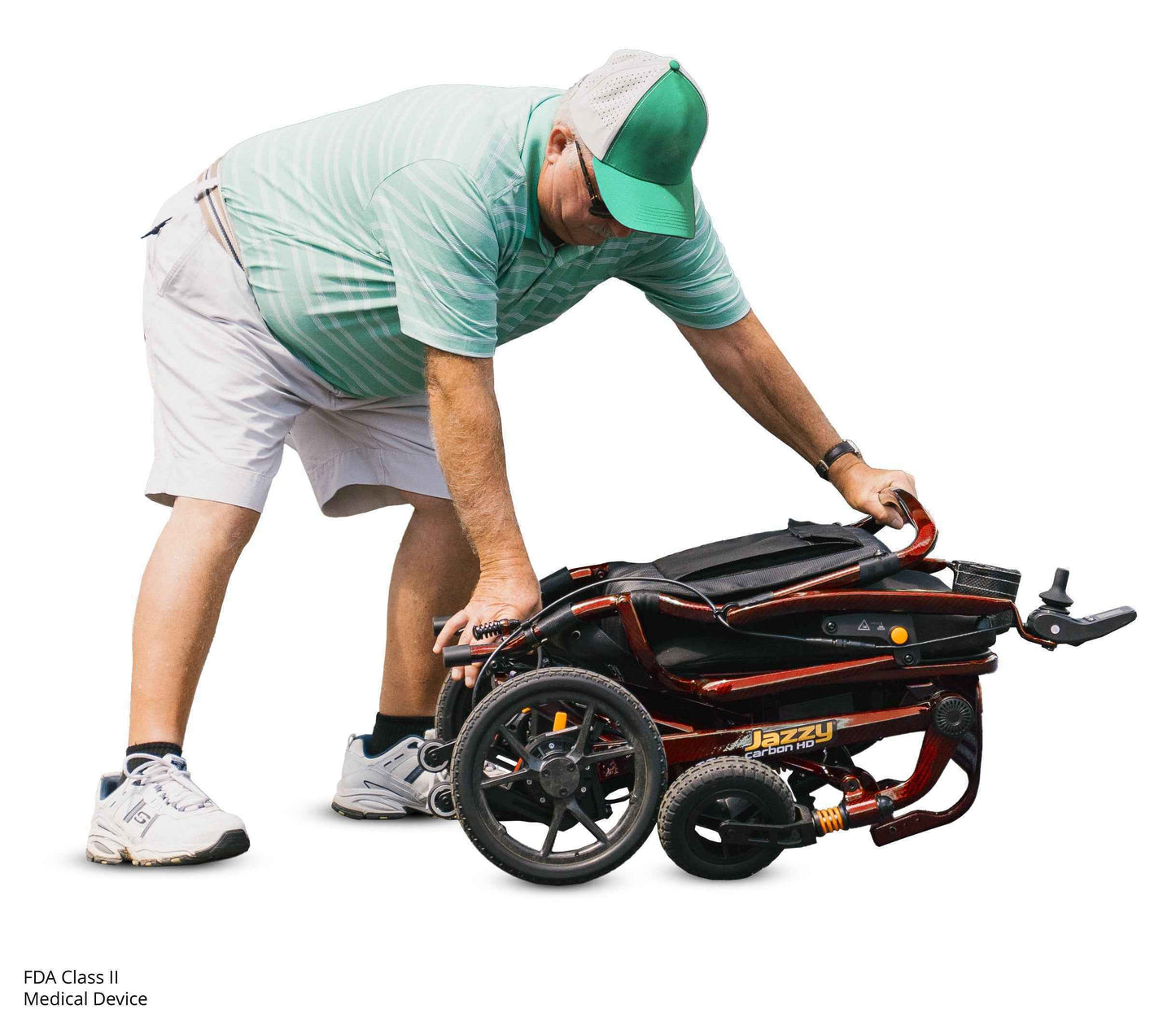 Pride Jazzy Carbon HD Ultra Light Heavy Duty Power Wheelchair (Blue Sky)